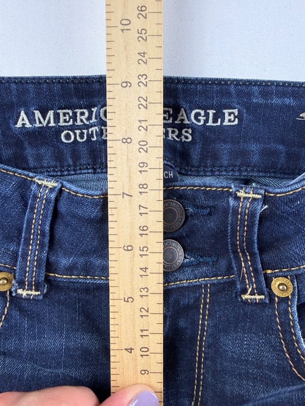 American Eagle Artist Crop Jeans – Y2K Low Rise – Size Double 0 - Picture 3 of 8
